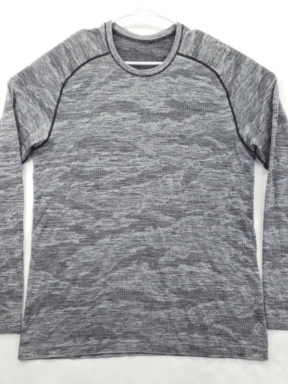 Lululemon Shirt Mens XL Gray Long Sleeve Angel Wing Crewneck Pullover
